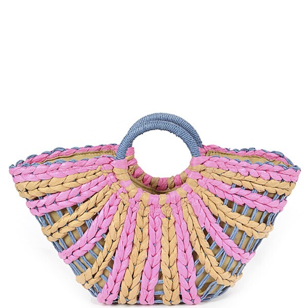 Swirl Straw Half Size Bag | LilyRain